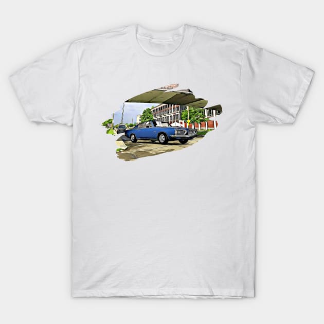 Plymouth Barracuda Detroit Print T-Shirt by Auto-Prints